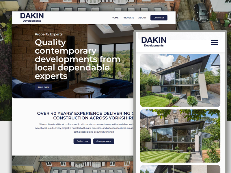 Website Design - Yorkshire Building Company